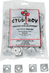 STUD BOY Backer Plates - Aluminum - 7mm - 96 Pack 2060-P3