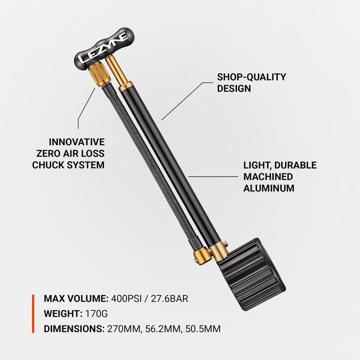 Buzzy’s Pollinator 300PSI Shock Pump