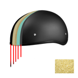 DOT Approved Daytona Skull Cap Half Shell Motorcycle Helmet - Beanie Style for Motorcycles, Cruisers, Scooters, and Mopeds - Dull Black