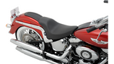 DRAG SPECIALTIES EZ-Solo Seat - Smooth - Solar-Reflective Leather - FLST '00-'17 0802-0804