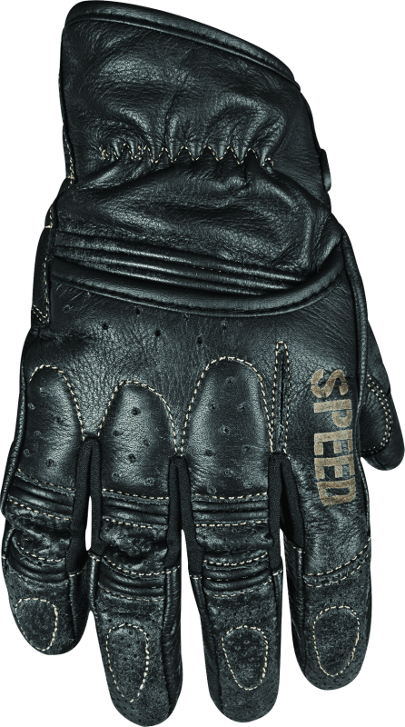 Speed and Strength Rust and Redemption Leather Gloves Black - Large - Cycle City Outdoors