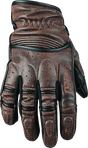Speed and Strength Rust and Redemption Leather Gloves Brown - Small - Cycle City Outdoors