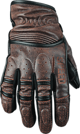 Speed and Strength Rust and Redemption Leather Gloves Brown - Large - Cycle City Outdoors