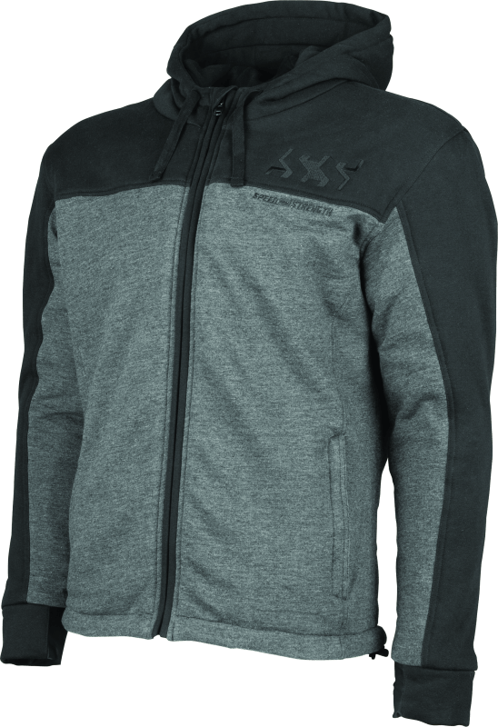 Speed and Strength Hammer Down Armored Hoody Black/Grey - Small - Cycle City Outdoors