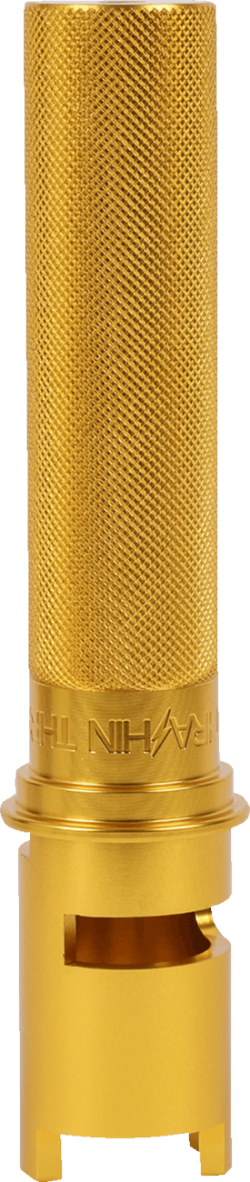 THRASHIN SUPPLY CO. Throttle Tube - Knurled - 1" - Gen 2 TBW - Gold TSC-2806-5