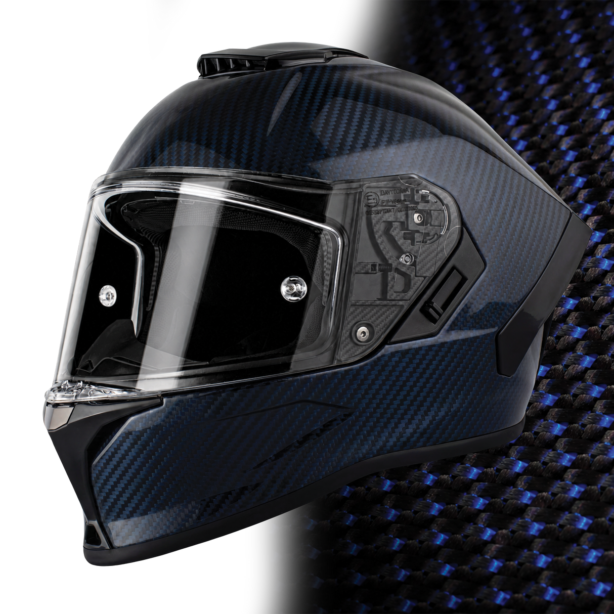 Daytona - D.O.T. & ECE Daytona Viper- Blue Carbon Fiber Motorcycle Helmet