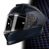 Daytona - D.O.T. & ECE Daytona Viper- Blue Carbon Fiber Motorcycle Helmet