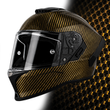Daytona Viper Full Face Helmet (Gold Carbon Fiber)