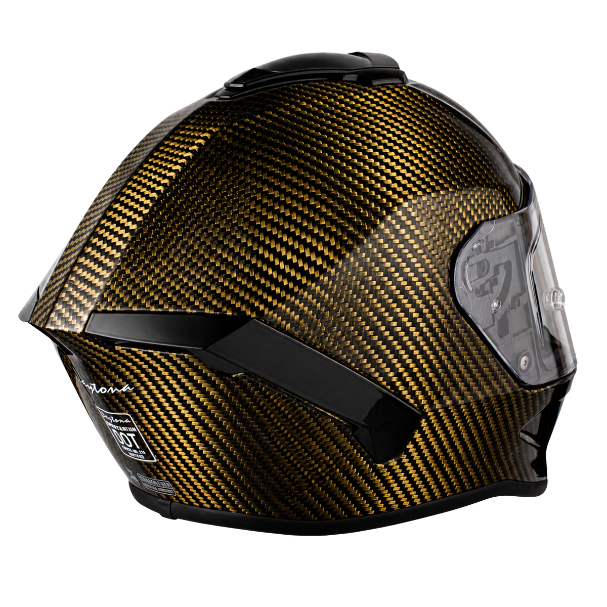 Daytona Viper Full Face Helmet (Gold Carbon Fiber)
