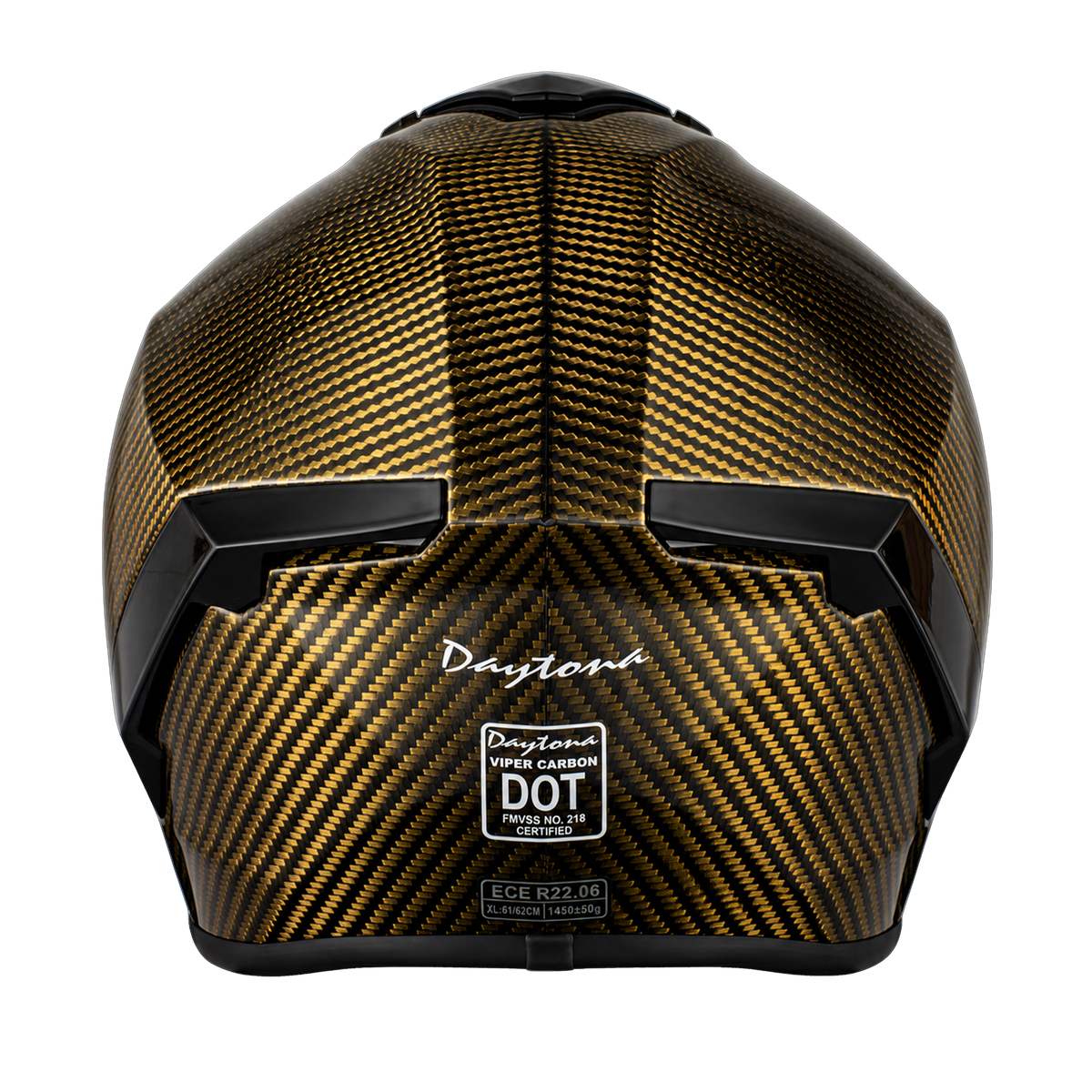 Daytona Viper Full Face Helmet (Gold Carbon Fiber)