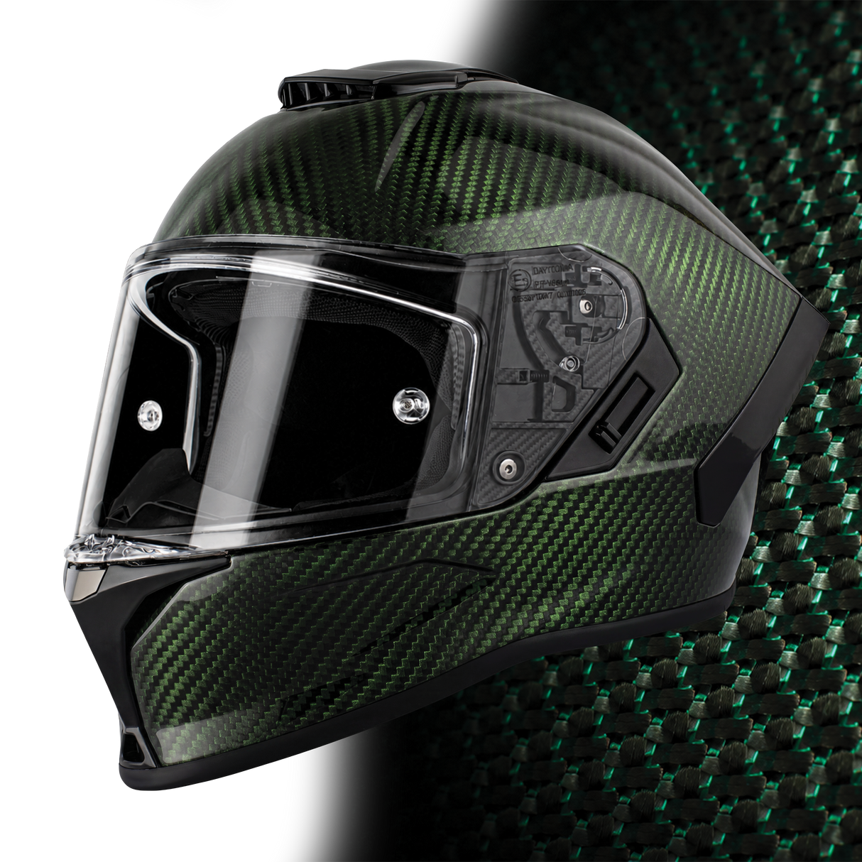 Daytona - D.O.T. & ECE Daytona Viper- Green Carbon Fiber