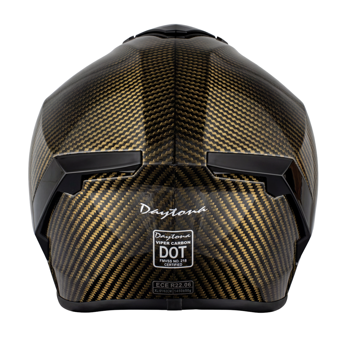 Daytona D.O.T. & ECE Daytona Viper- Gold Carbon Fiber