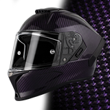 Daytona D.O.T. & ECE Daytona Viper- Purple Carbon Fiber Motorcycle Helmet