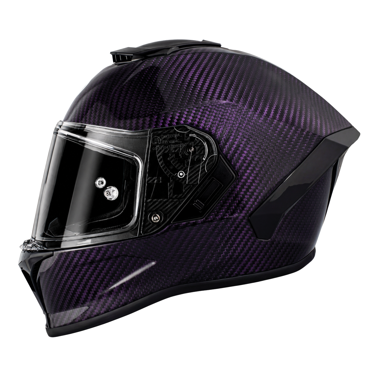 Daytona D.O.T. & ECE Daytona Viper- Purple Carbon Fiber Motorcycle Helmet