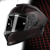 Daytona D.O.T. & ECE Daytona Viper- Red Carbon Fiber Motorcycle Helmet