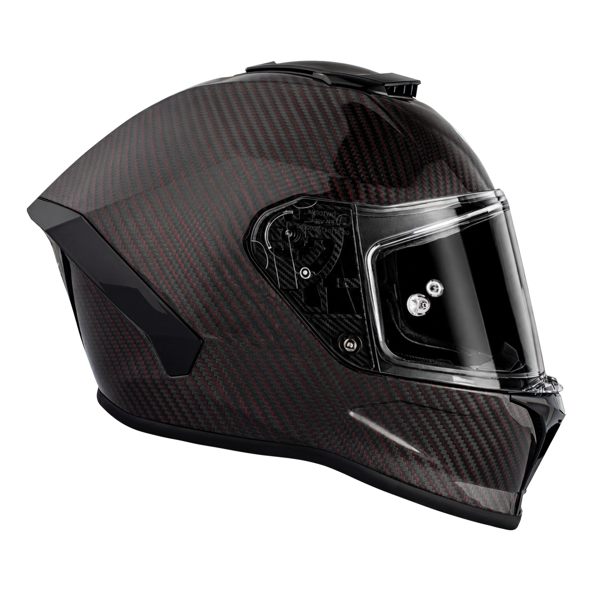 Daytona D.O.T. & ECE Daytona Viper- Red Carbon Fiber Motorcycle Helmet
