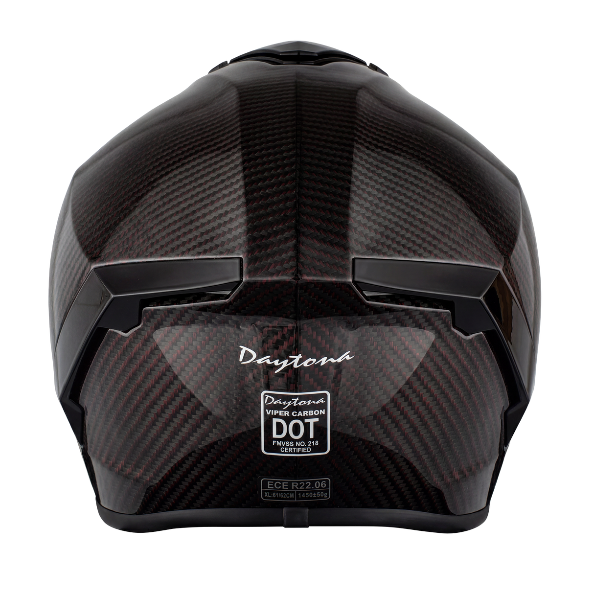 Daytona D.O.T. & ECE Daytona Viper- Red Carbon Fiber Motorcycle Helmet