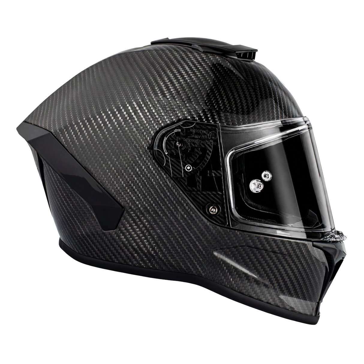 Daytona D.O.T. & ECE Daytona Viper- Silver Carbon Fiber Motorcycle Helmet