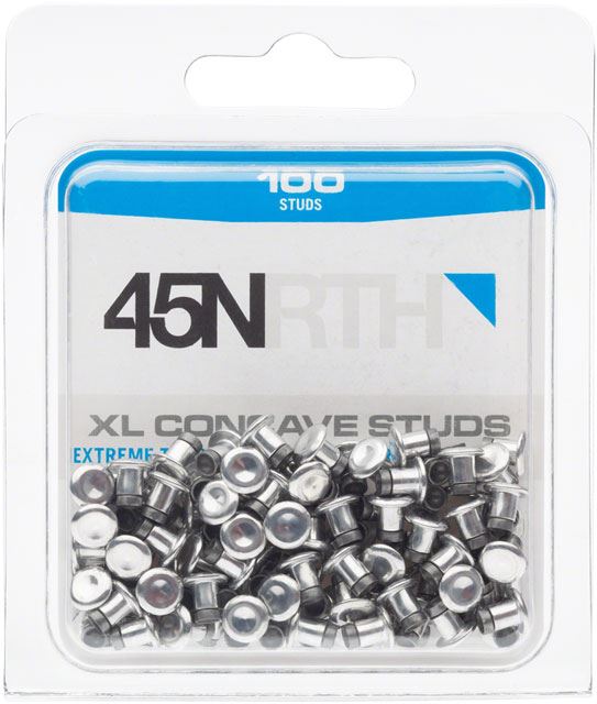 45NRTH XL Concave Carbide Aluminum Tire Studs - 100 Pack