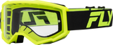Focus Goggle Black/Hi Vis W/ Clear Lens - Cycle City Outdoors