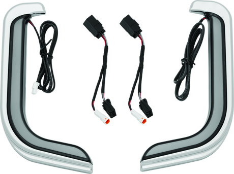 Kuryakyn Tracer LED Fairing Lower Accents Chrome - Cycle City Outdoors