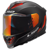LS2 Assault III Solid Matte Black Red