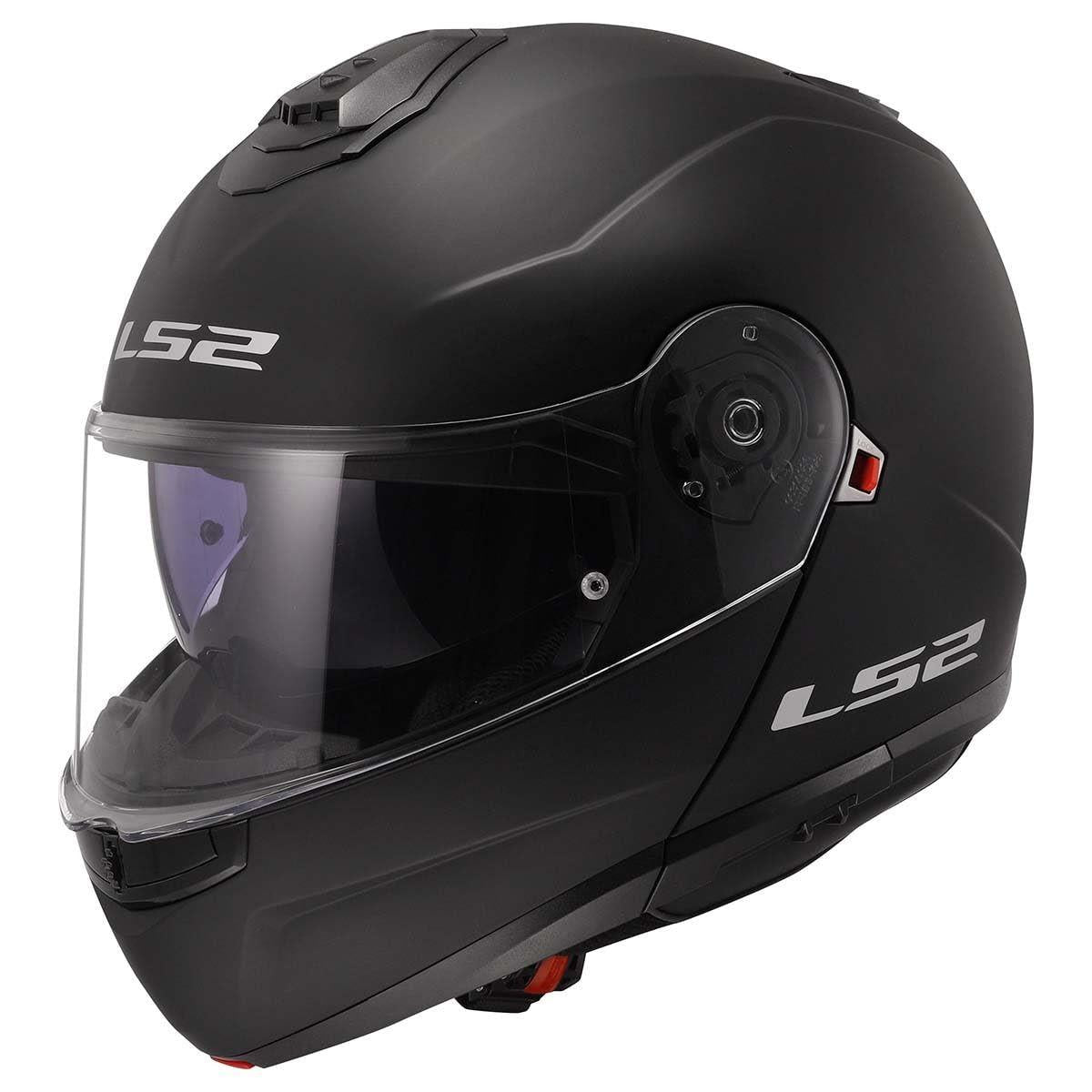 LS2 Strobe II Modular Helmet | Solid | Matte Black, Gloss Black & Gloss White | XS–5XL | 908-1011