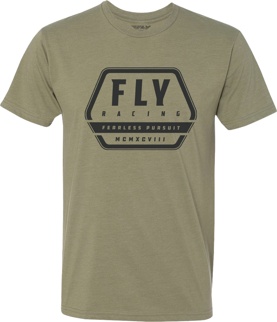 Fly Track Tee Khaki Sm - Cycle City Outdoors
