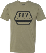 Fly Track Tee Khaki Sm - Cycle City Outdoors