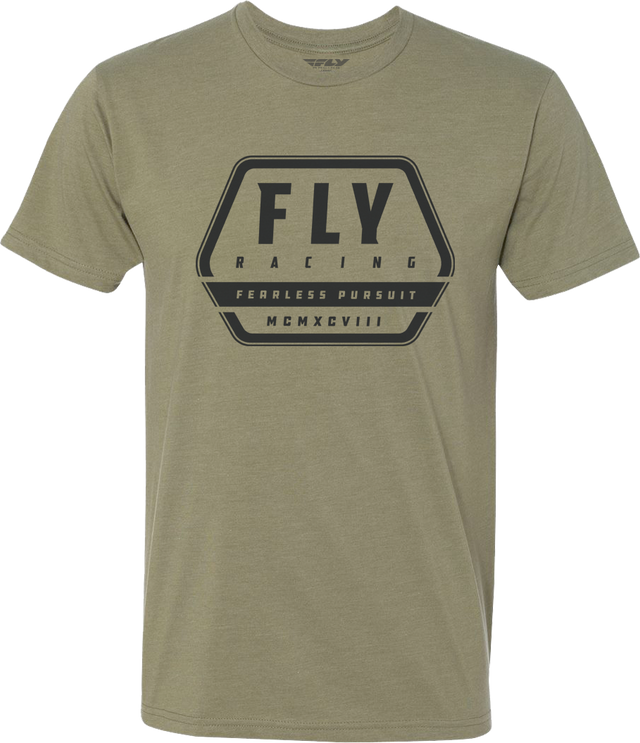 Fly Track Tee Khaki Sm - Cycle City Outdoors