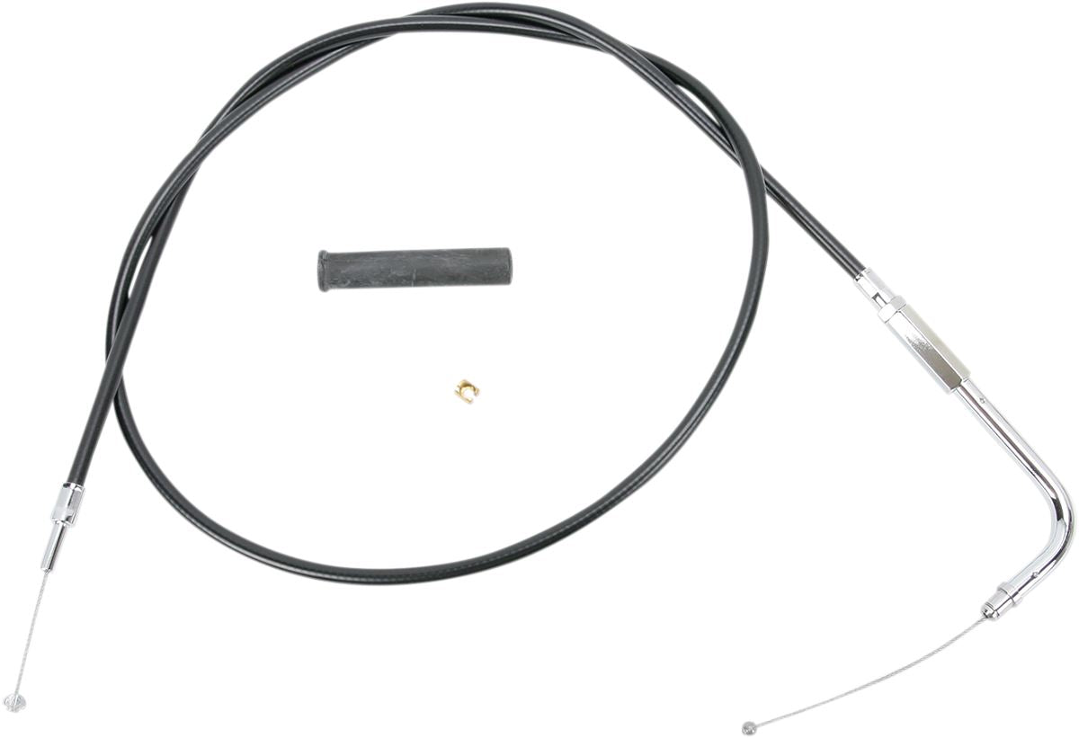 Drag Specialties 42" Black Vinyl Throttle Cable | Harley-Davidson Sportster Softail Dyna Touring V-Rod 1996–2022 | Also Fits Late Mikuni Carbs