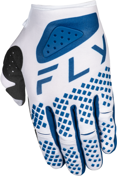 Youth Kinetic Center Gloves White/Navy Yl - Cycle City Outdoors