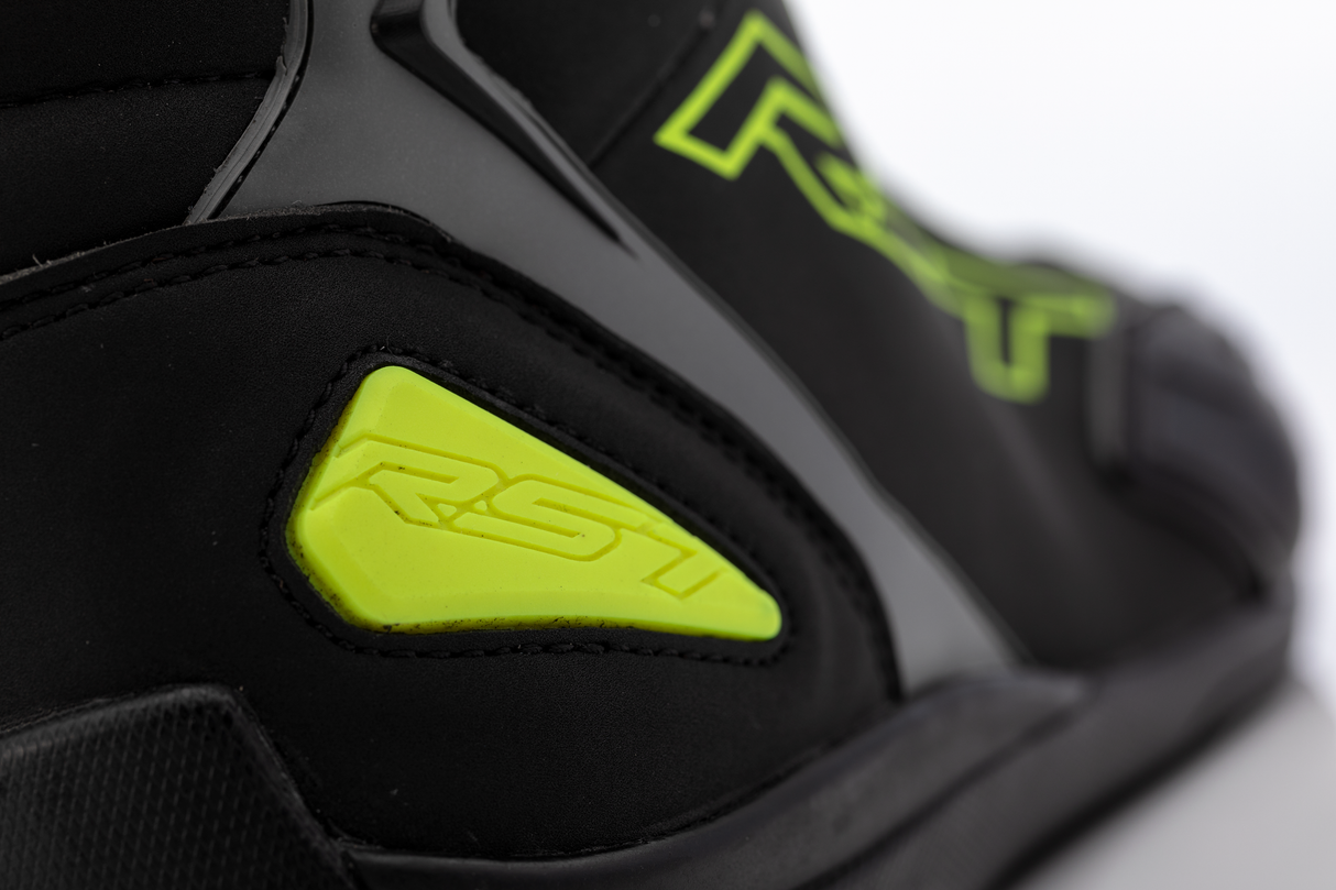 Sabre Moto Shoe Ce Boot Blk/Gry/Flo Yellow Sz 13