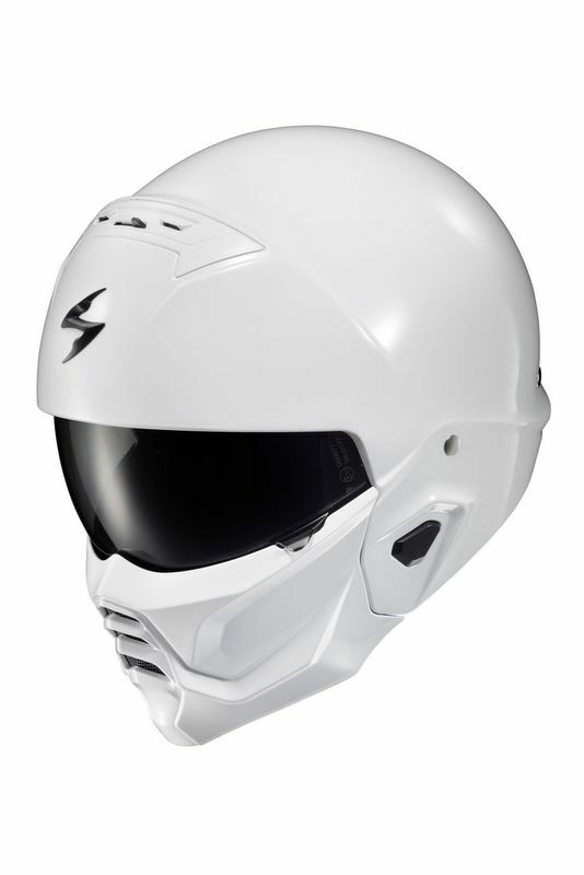 Scorpion - Covert 2 Open Face Helmet Gloss White  2x