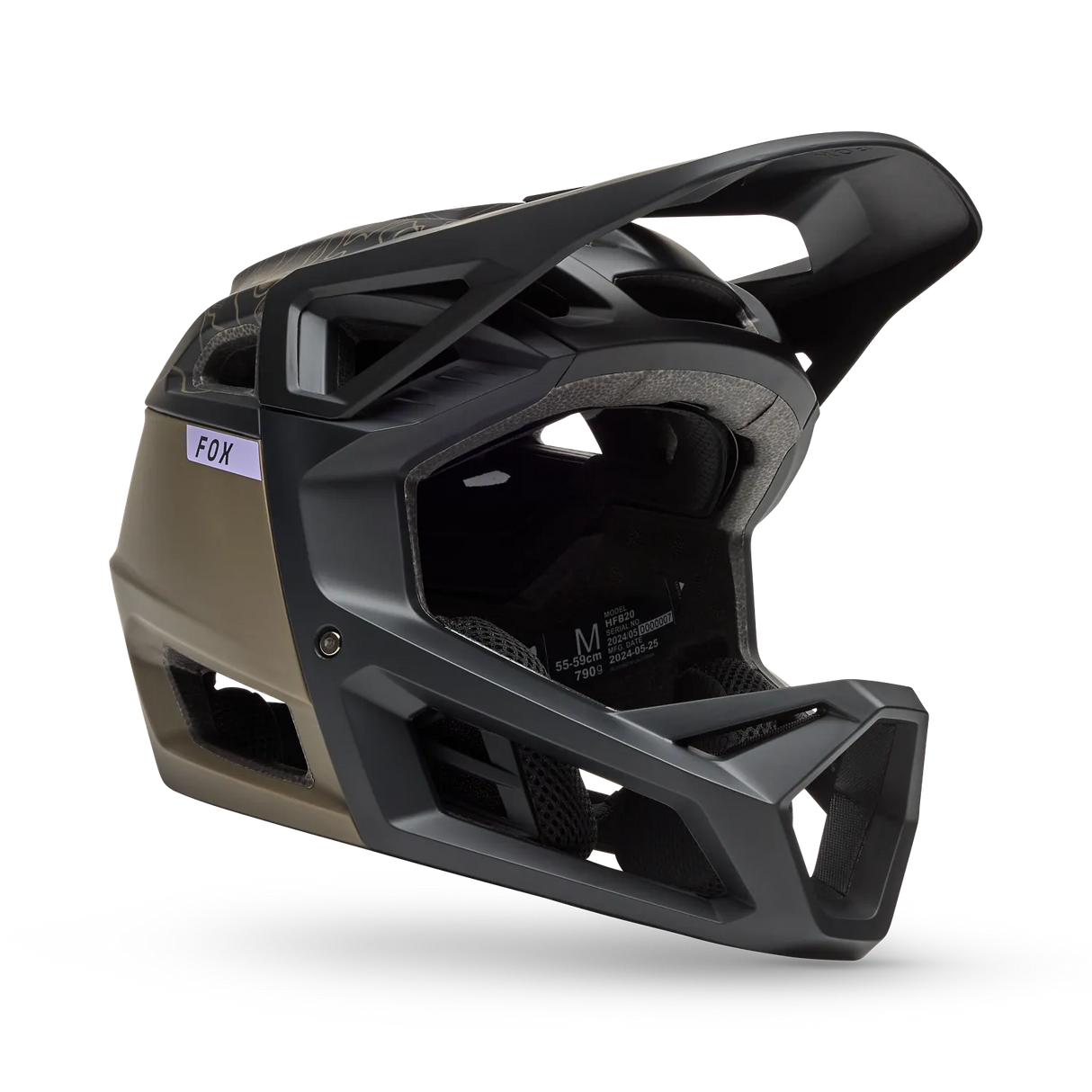 Fox Proframe Frequency Military Green DH MTB Helmet