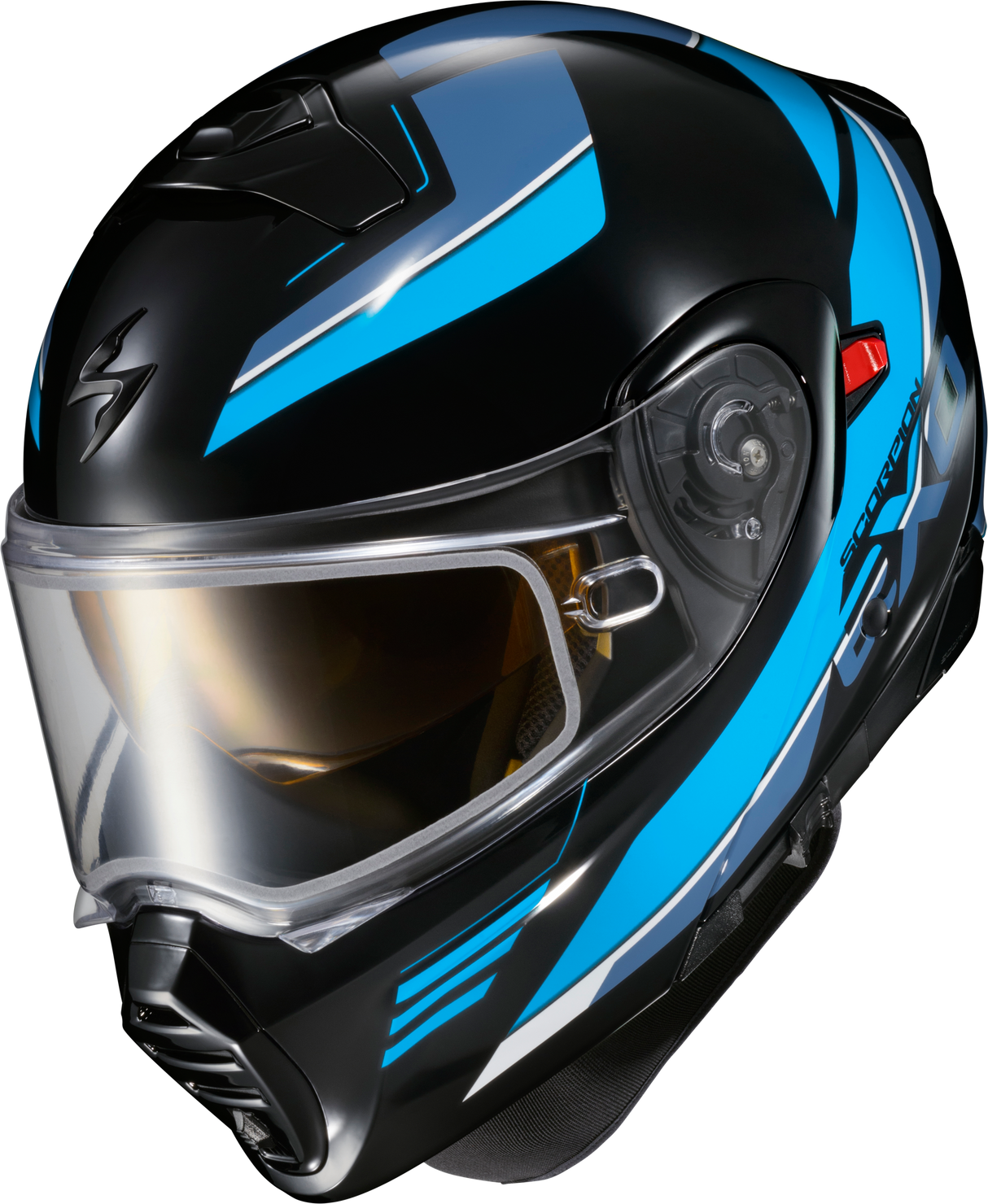 Exo Gt930 Cold Weather Helmet Modulus Blk/Blu Xl (Electric)