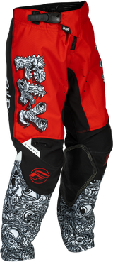 Youth Kinetic Mutant Pants Red/White/Black Sz 24