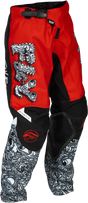 Youth Kinetic Mutant Pants Red/White/Black Sz 18