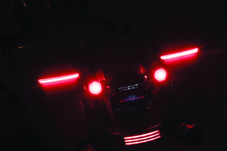 Kuryakyn Tracer L.E.D. Turn Signal Inserts Red/Red Smoke Lens Rear - Cycle City Outdoors