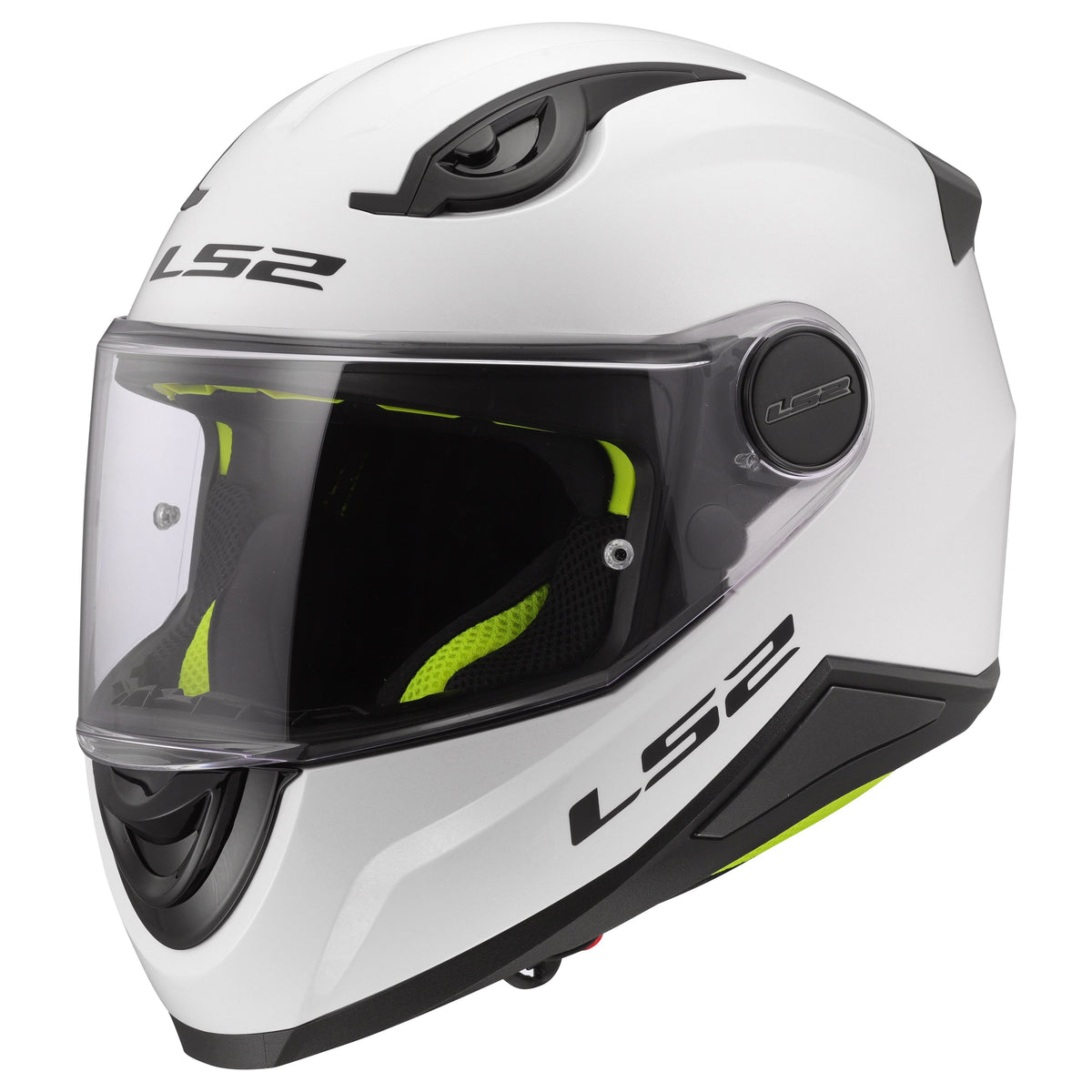 LS2 FF Kid Full Face Youth Helmet | Solid | Gloss White & Matte Black | YM–YL | 812-4023