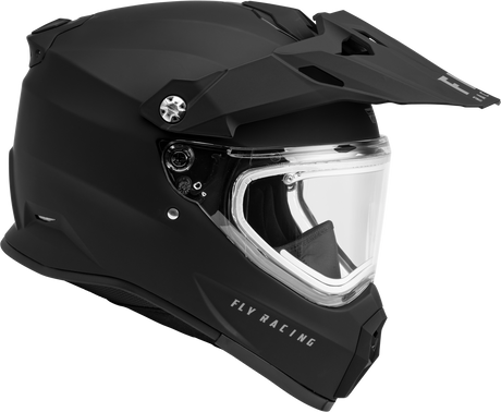 Trekker Cw Solid Helmet Elec Shld Matte Black Md - Cycle City Outdoors