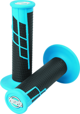 ProTaper Clamp-On 1/2 Waffle Grip - Neon Blue/Black