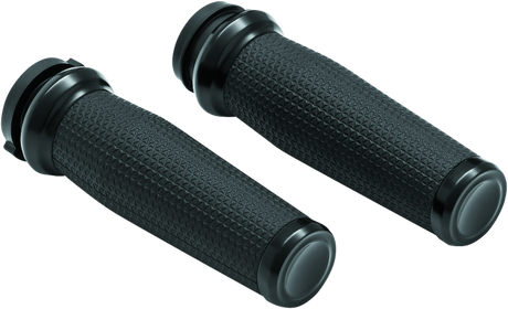 Kuryakyn Thresher Grips Throttle-By-Wire Black - Cycle City Outdoors