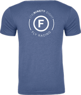 Fly Atom Tee Cool Blue Heather 2x - Cycle City Outdoors