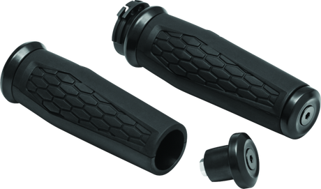 Kuryakyn Hex Grips Dual Cable Black - Cycle City Outdoors