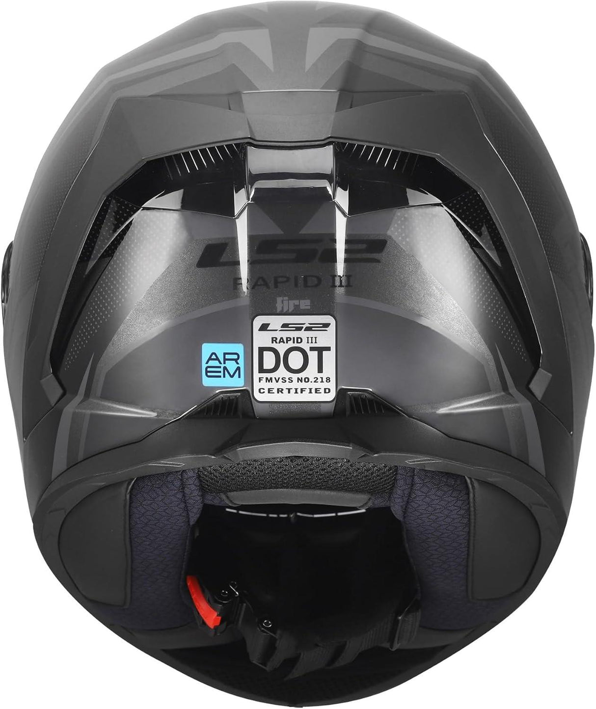 LS2 Rapid III Motorcycle Helmet Xtrem Black/Gray