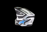Alpinestars SM3 Heat Helmet Silver/Blue/Black Lg
