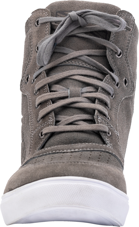 Hitop Moto Sneaker Ce Boot Grey Suede  Sz 13