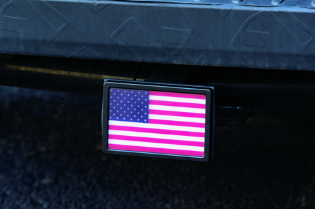Kuryakyn Freedom Flag LED Hitch Cover Black - Cycle City Outdoors