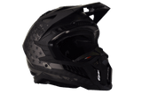 LS2 - X Force Carbon Black Flag Motocross Helmet - Matte Black/Gray